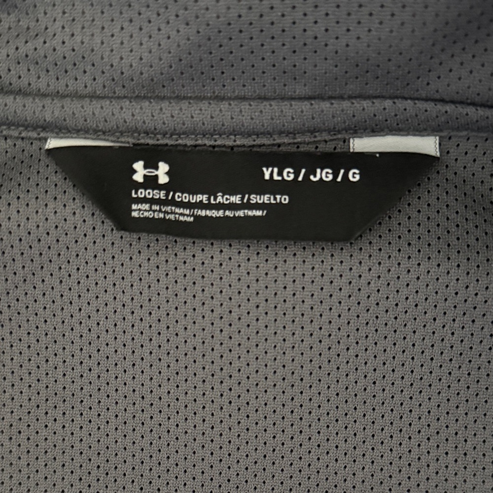 Under Armour Black and Red Half-Zip Rain Jacket - Picture 2 of 3